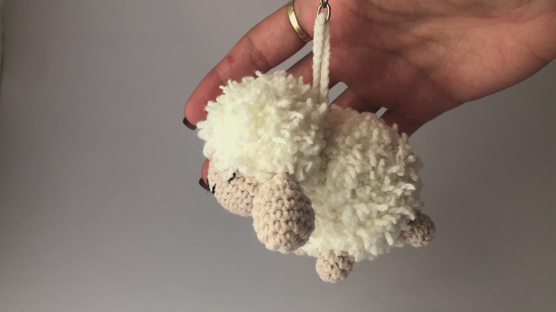 Sevimli Kuzu Anahtarlık & Çanta Charmı